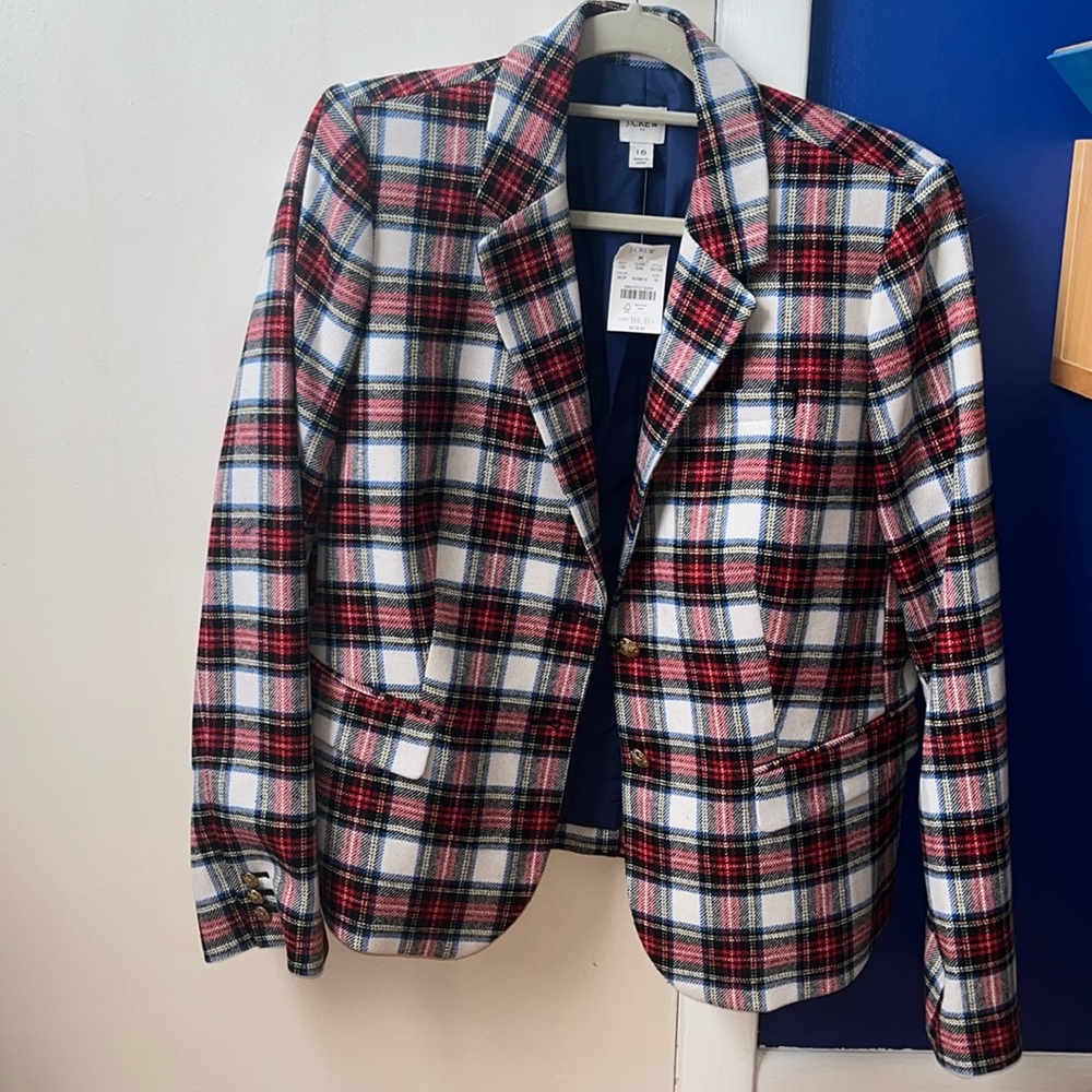 Tartan schoolboy blazer